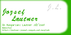 jozsef lautner business card